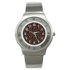 Carpet Symbols Stainless Steel Watch by Gohar