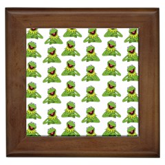 Kermit The Frog Framed Tile by Valentinaart