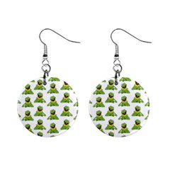 Kermit The Frog Mini Button Earrings by Valentinaart