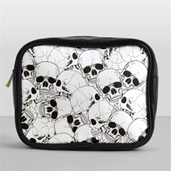 Skull Pattern Mini Toiletries Bag (one Side) by Valentinaart