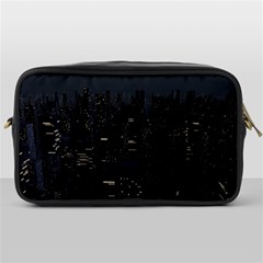 City Night Urban Downtown Science Tower Halo Toiletries Bag (one Side) by danenraven