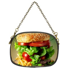 Hamburger Cheeseburger Burger 3d Render Snack Chain Purse (two Sides) by Pakemis