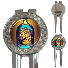 Flask Bottle Tree In A Bottle Perfume Design 3-in-1 Golf Divots by Pakemis