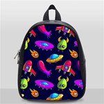 Space Pattern School Bag (Small) Front