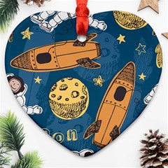 Missile Pattern Ornament (heart) by Pakemis