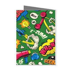 Pop Art Colorful Seamless Pattern Mini Greeting Cards (pkg Of 8) by Pakemis