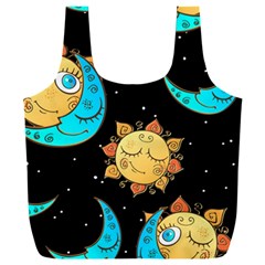 Seamless Pattern With Sun Moon Children Full Print Recycle Bag (xxxl) by Pakemis