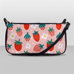 Strawberry-seamless-pattern Shoulder Clutch Bag by Pakemis