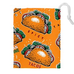 Seamless Pattern With Taco Drawstring Pouch (5xl) by Pakemis