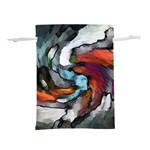 Abstract art Lightweight Drawstring Pouch (L) Back