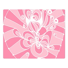 Pink Zendoodle Flano Blanket (large) by Mazipoodles