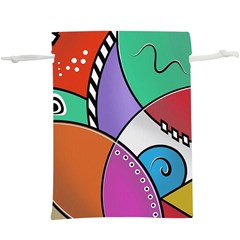 Modern Art Lightweight Drawstring Pouch (xl) by gasi