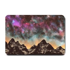 Mountain Space Galaxy Stars Universe Astronomy Small Doormat