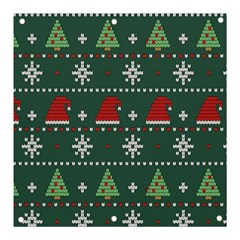 Beautiful Knitted Christmas Pattern Banner And Sign 3  X 3  by Uceng