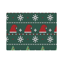 Beautiful Knitted Christmas Pattern Flano Blanket (mini) by Uceng