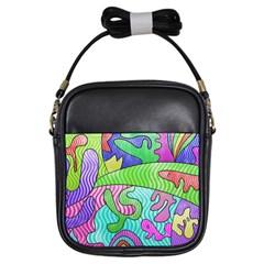 Colorful Stylish Design Girls Sling Bag by gasi