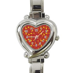 Background Pattern Texture Design Heart Italian Charm Watch by Ravend