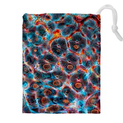 Fractal Black Texture Wallpaper Art Design Art Drawstring Pouch (5xl)