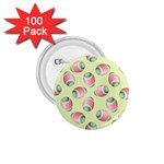 Colorful Easter Eggs Pattern Green 1.75  Buttons (100 pack)  Front