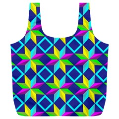 Colorful Stars Pattern                                                                Full Print Recycle Bag (xxl) by LalyLauraFLM