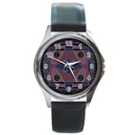 Bohemian Chintz X Round Metal Watch Front