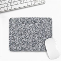 Circle Ornate Motif Random Pattern Small Mousepad by dflcprintsclothing