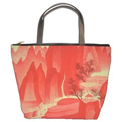 Autumn Mountains Bucket Bag by qygartwork