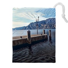 Pier On The End Of A Day Drawstring Pouch (5xl) by ConteMonfrey