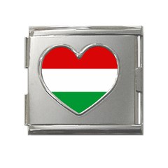 Hungary Mega Link Heart Italian Charm (18mm) by tony4urban