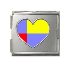 Nitriansky Flag Mega Link Heart Italian Charm (18mm) by tony4urban