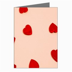 Valentine Day Pattern Logo Heart Greeting Cards (pkg Of 8)