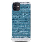 White And Blue Brick Wall iPhone 12/12 Pro TPU UV Print Case Front