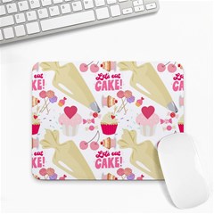 Desserts Pastries Baking Wallpaper Small Mousepad by Ravend