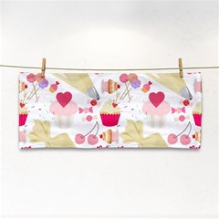 Desserts Pastries Baking Wallpaper Hand Towel by Ravend