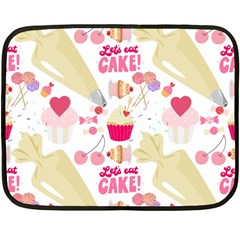 Desserts Pastries Baking Wallpaper One Side Fleece Blanket (mini) by Ravend