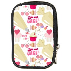 Desserts Pastries Baking Wallpaper Compact Camera Leather Case by Ravend