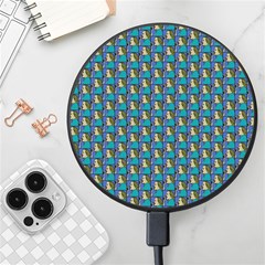 Evita Pop Art Style Graphic Motif Pattern Wireless Fast Charger(black) by dflcprintsclothing