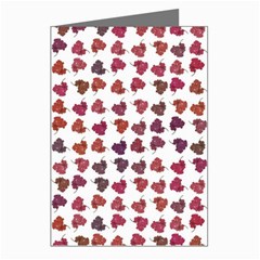 Mixed Colors Flowers Bright Motif Pattern Greeting Cards (pkg Of 8)