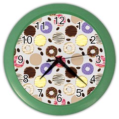 Donuts! Color Wall Clock by fructosebat