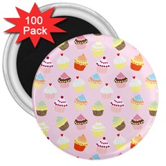 Cupcakes! 3  Magnets (100 Pack) by fructosebat