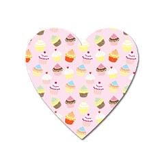 Cupcakes! Heart Magnet by fructosebat