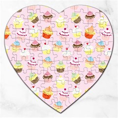 Cupcakes! Jigsaw Puzzle (heart) by fructosebat