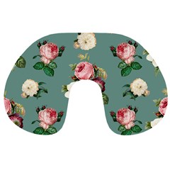 Victorian Floral Travel Neck Pillow by fructosebat