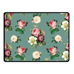 Victorian Floral Fleece Blanket (small) by fructosebat