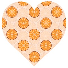 Orange Slices! Wooden Puzzle Heart by fructosebat