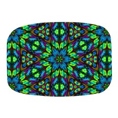 Blue Green Kaleidoscope Mini Square Pill Box by bloomingvinedesign