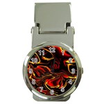 Modern Art Design Fantasy Surreal Orange Money Clip Watches Front