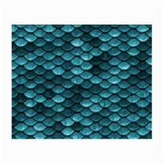 Teal Scales! Small Glasses Cloth by fructosebat