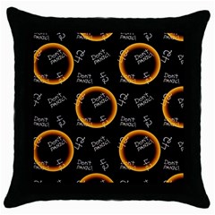 Abstract Pattern Background Throw Pillow Case (black) by Ravend