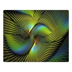 Digitalart  Waves One Side Premium Plush Fleece Blanket (large) by Sparkle